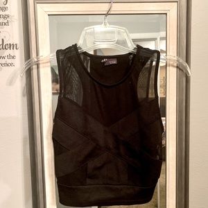 Mesh Bandage Crop Top